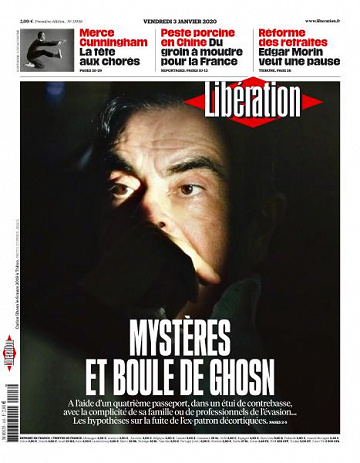 Liberation du Vendredi 3 Janvier 2020