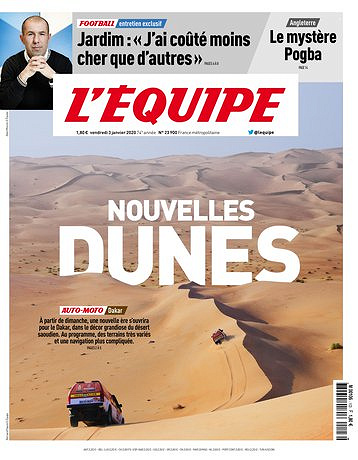 L’equipe du Vendredi 3 Janvier 2020