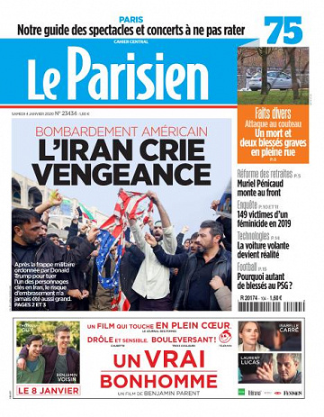 Le Parisien du Samedi 4 Janvier 2020