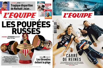 Pack L’Equipe + L’Equipe Magazine - Samedi 4 Janvier 2020