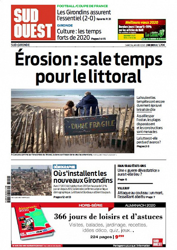 Sud Ouest Sud-Gironde - Samedi 4 Janvier 2020