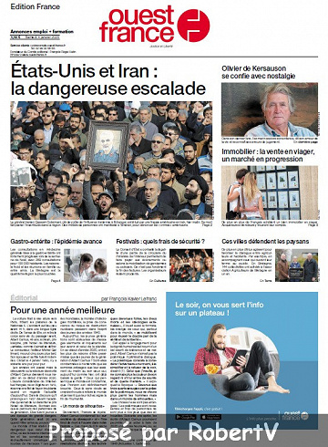 Ouest France - Samedi 4 Janvier 2020