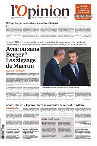 L’Opinion - 6 Janvier 2020