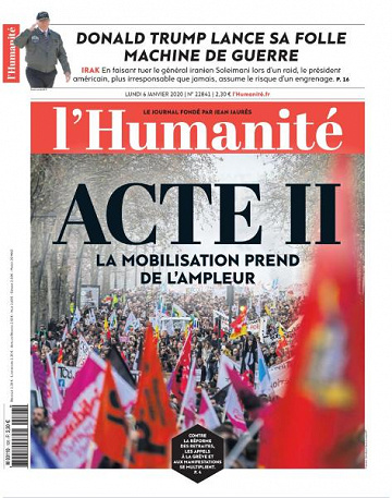 L’Humanite - 6 Janvier 2020