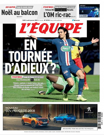L’equipe du Lundi 6 Janvier 2020