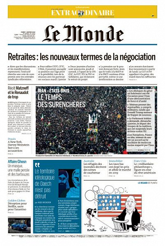Le Monde du Mardi 7 Janvier 2020