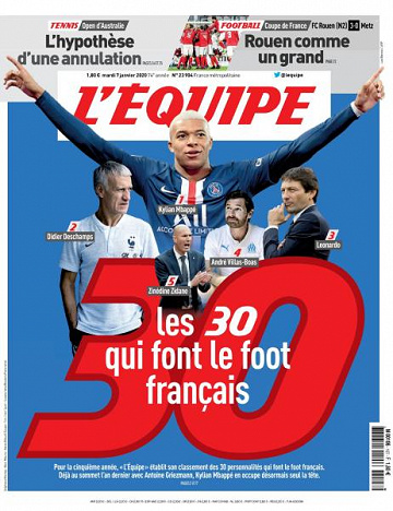 L’equipe du Mardi 7 Janvier 2020