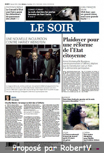 Le Soir - Mardi 7 Janvier 2020