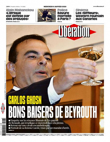 Libération du Mercredi 8 Janvier 2020