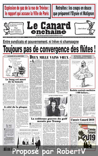 Le Canard enchaîné N°5173 - 31 Décembre 2019 - 7 Janvier 2020