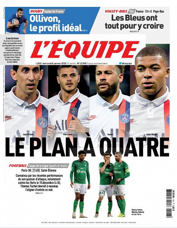 L’equipe du Mercredi 8 Janvier 2020