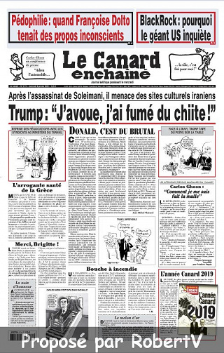 Le Canard enchaîné N°5174 - 8 Janvier 2020