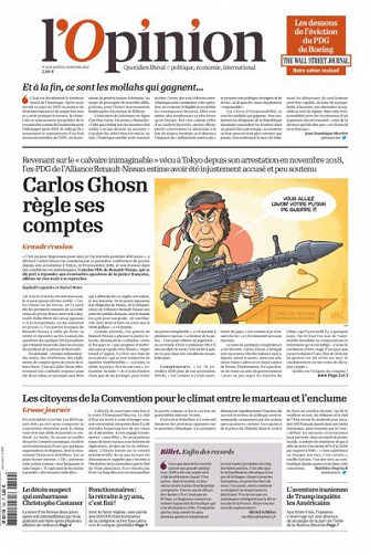 L’Opinion - 9 Janvier 2020
