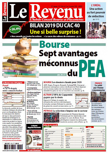 Le Revenu N°1566 - 10 au 16 Janvier 2020