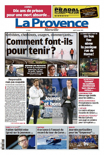 La Provence Marseille - Jeudi 9 Janvier 2020