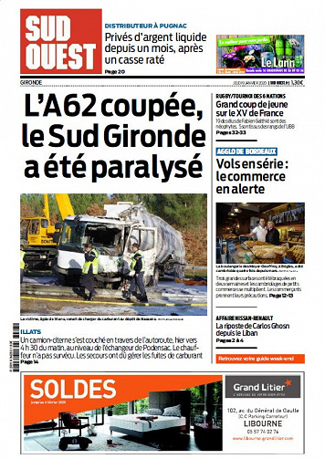 Sud Ouest - Gironde - Jeudi 9 Janvier 2020
