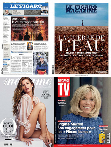 Pack Le Figaro et ses 3 suppléments - Vendredi 10 Janvier 2020