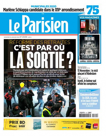 Le Parisien du Vendredi 10 Janvier 2020