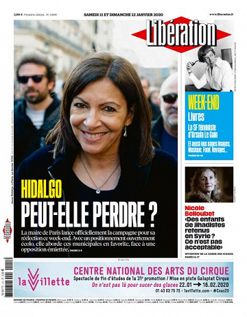 Liberation du Samedi 11 et Dimanche 12 Janvier 2020