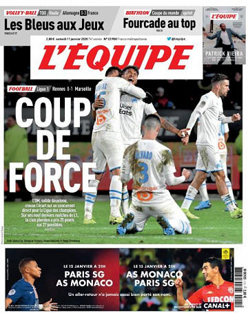 L’equipe du Samedi 11 Janvier 2020