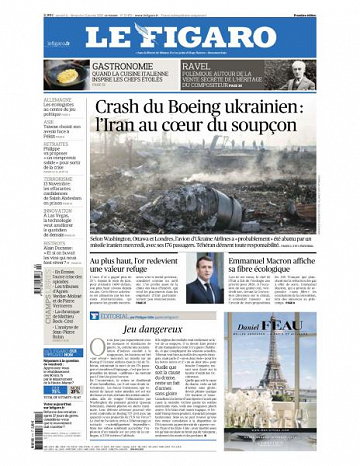 Le Figaro du Samedi 11 et Dimanche 12 Janvier 2020