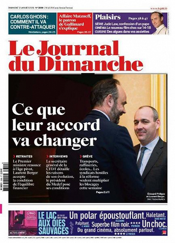 Le Journal du Dimanche - 12 Janvier 2020