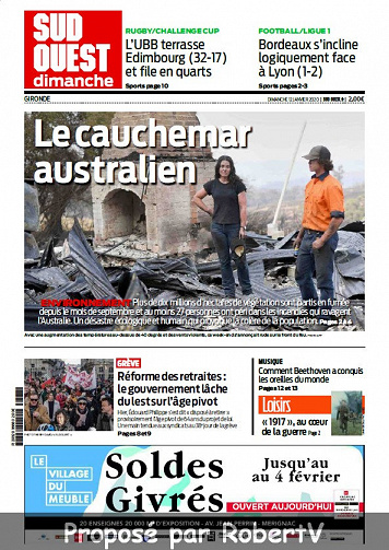 Sud Ouest Dimanche - Gironde - Dimanche 12 Janvier 2020