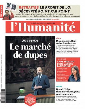 L’Humanite - 13 Janvier 2020