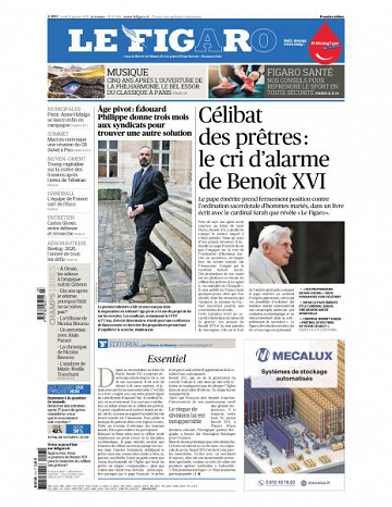 Le Figaro du Lundi 13 Janvier 2020