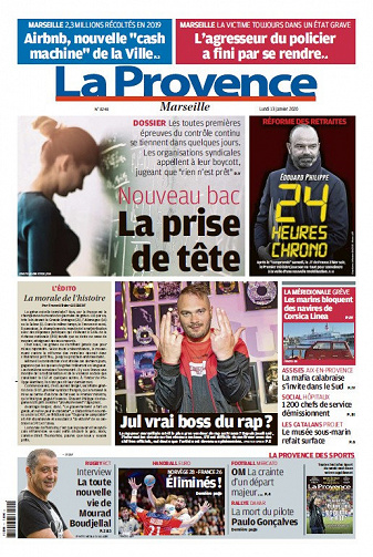 La Provence Marseille - Lundi 13 Janvier 2020