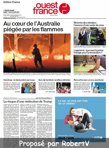 Ouest France - Lundi 13 Janvier 2020