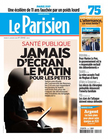 Le Parisien du Mardi 14 Janvier 2020