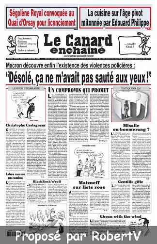 Le Canard enchaîné N°5175 - 15 Janvier 2020