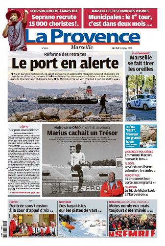 La Provence Marseille - Mercredi 15 Janvier 2020