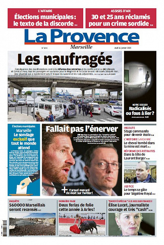 La Provence Marseille - Jeudi 16 Janvier 2020