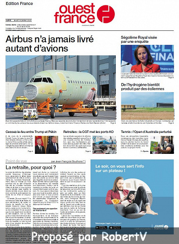 Ouest France - Jeudi 16 Janvier 2020