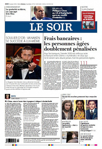 Le Soir - Jeudi 16 Janvier 2020