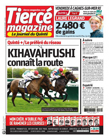 Tiercé Magazine du jeudi 16 janvier 2020