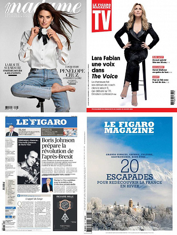 Pack Le Figaro et ses 3 suppléments - Vendredi 17 Janvier 2020