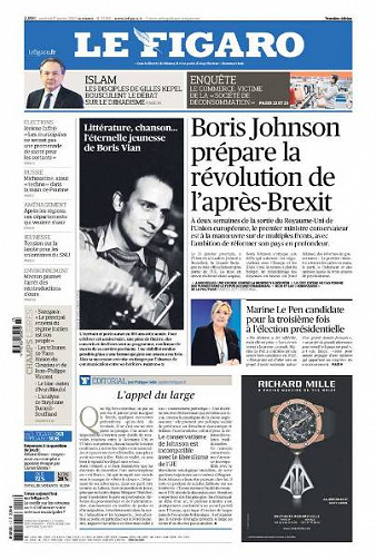 Le Figaro du Vendredi 17 Janvier 2020
