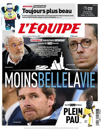 L’equipe du Vendredi 17 Janvier 2020