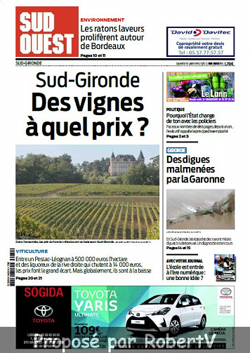 Sud Ouest Sud-Gironde - Samedi 18 Janvier 2020