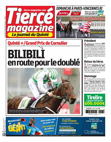 Tiercé Magazine du samedi 18 janvier 2020