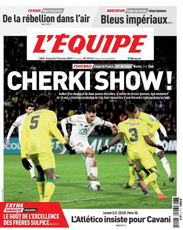 L’equipe du Dimanche 19 Janvier 2020