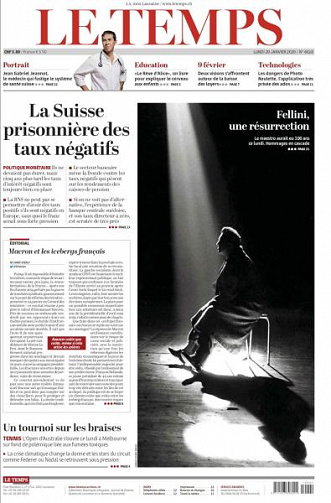 Le Temps du Lundi 20 Janvier 2020