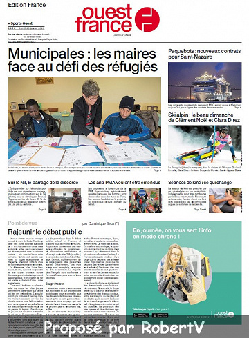 Ouest France - Lundi 20 Janvier 2020