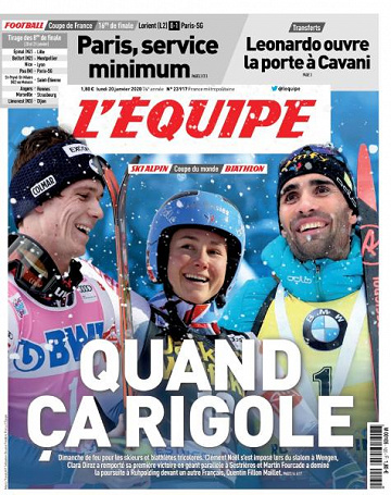 L’equipe du Lundi 20 Janvier 2020