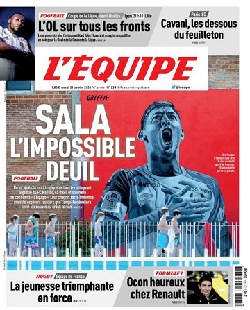 L’equipe du Mardi 21 Janvier 2020