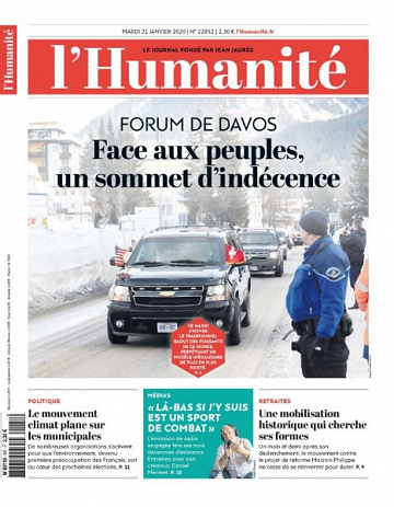 L’Humanite - 21 Janvier 2020