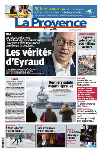 La Provence Marseille - Mercredi 22 Janvier 2020